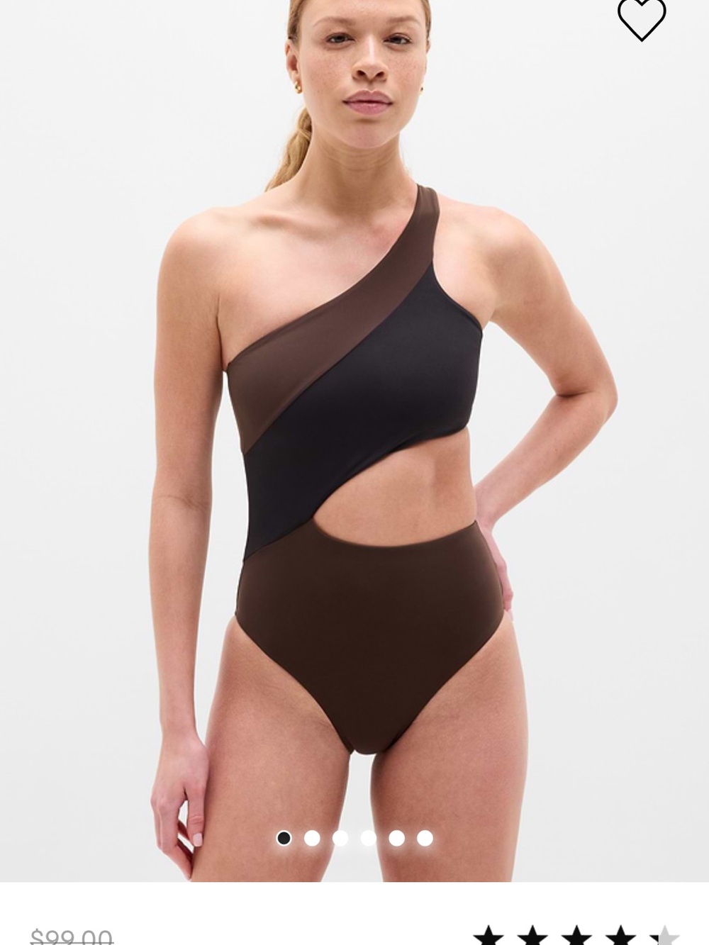 Athleta Shoreline Asymmetrical One-Piece - Small Tall for Long Torso